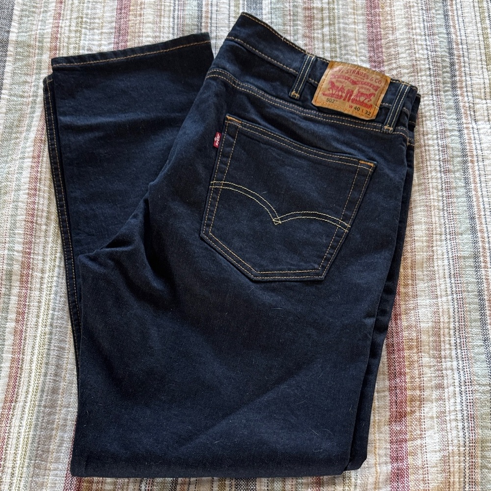 Men’s Levis 502 Dark Blue Straight Jeans